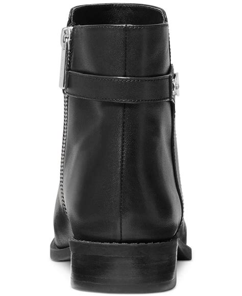 michael michael kors women's finley tailored ankle booties|Finley Leather Ankle Boot .